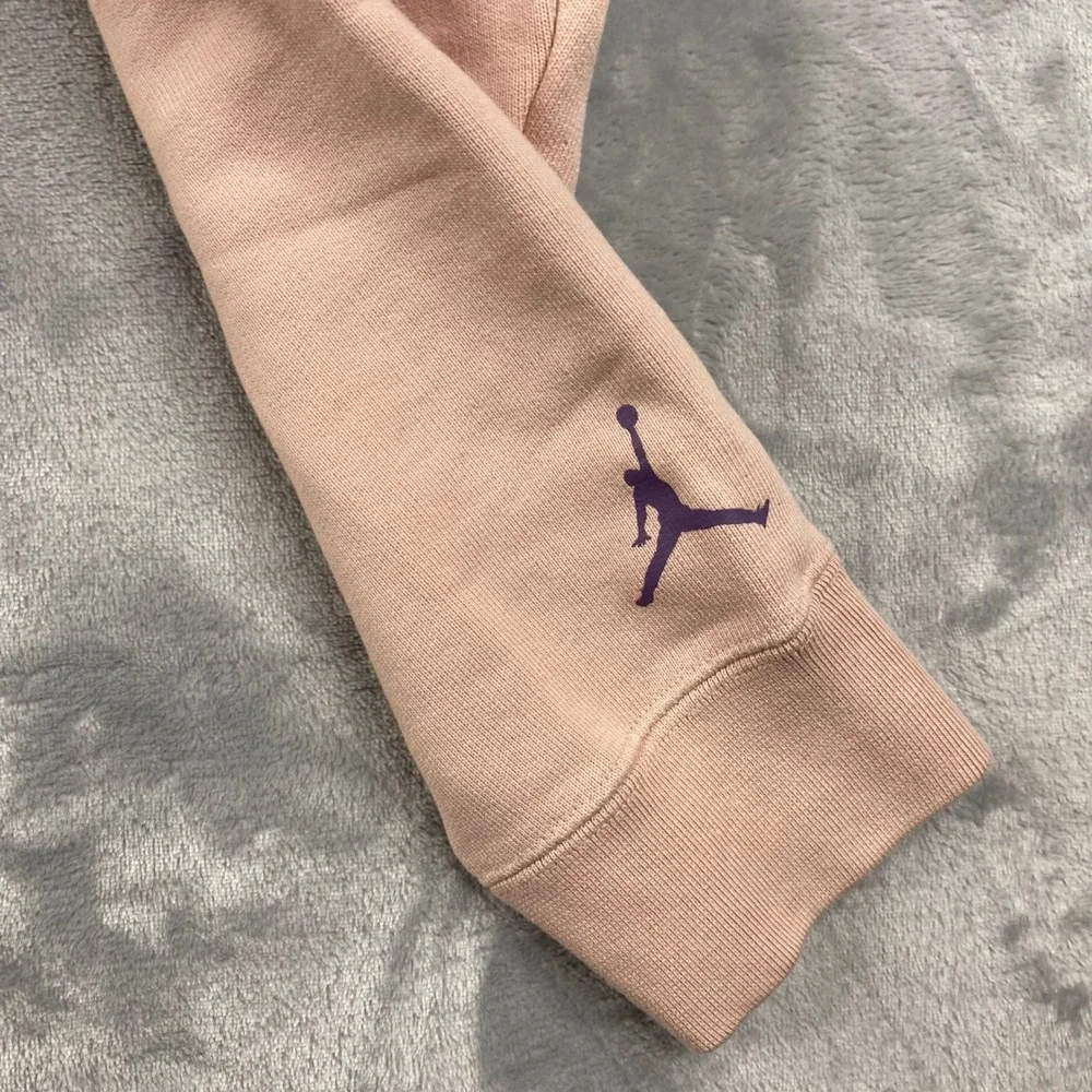 Nike Air Jordan‎ Flight Heritage Tour Hoodie DM1394-601 Pink$120 Mens Size L NWT